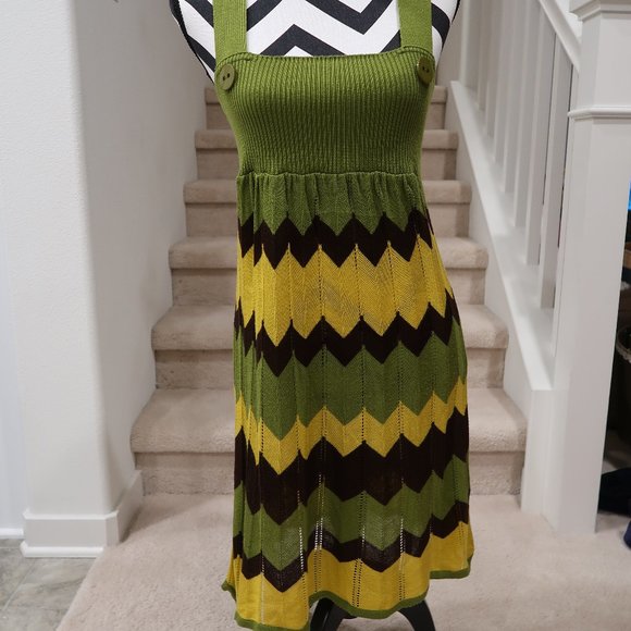 printed jumper dress